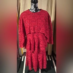 Seven Karat Classy 2 piece Red Dress size L